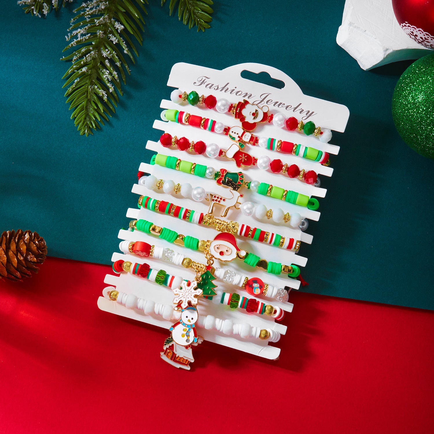 Wholesale Christmas multi-layer bracelet set